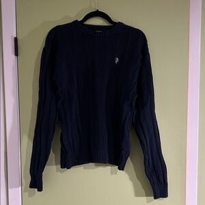 U.S. Polo Assn. Men's Dark Blue Crewneck Sweater